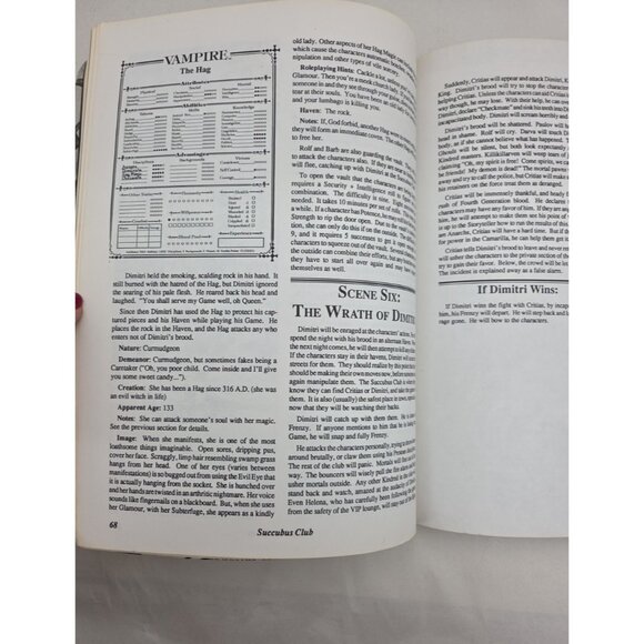 Succubus Club Of Life Devoured White Wolf WW2104 Softcover - Picture 11 of 14